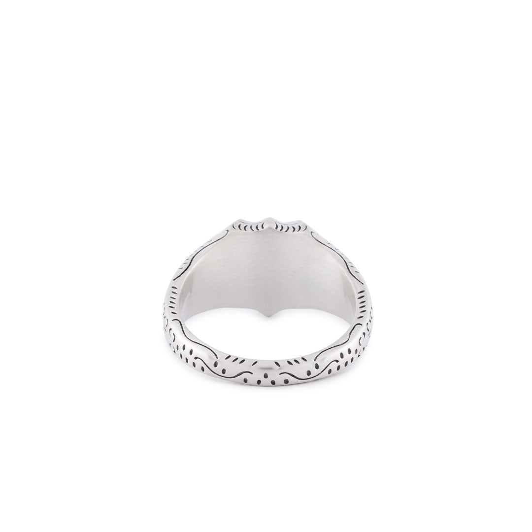 Silver Shield Ring - Serge DeNimes