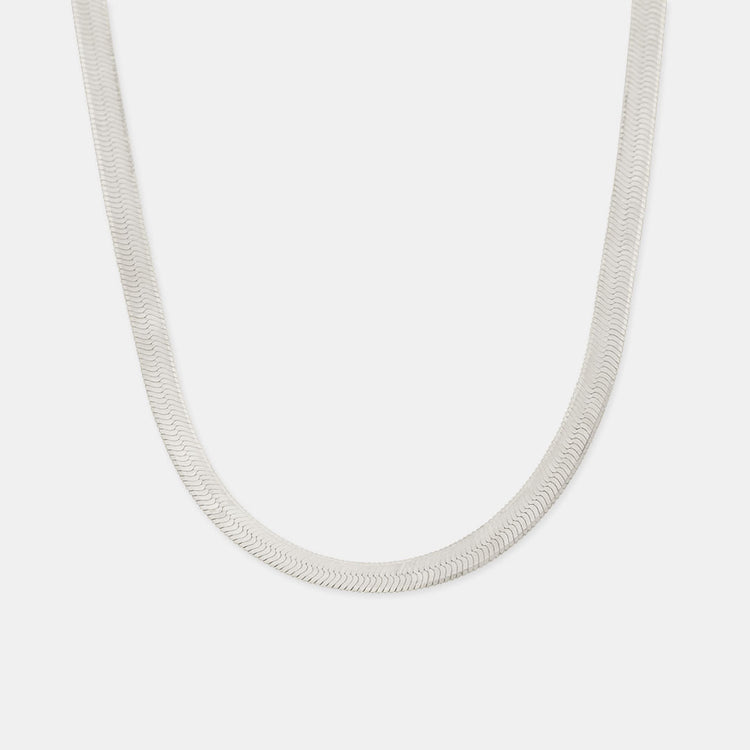 Silver Flat Snake Chain