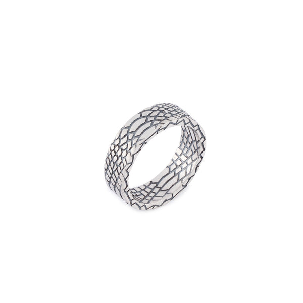 Silver Snake Skin Ring