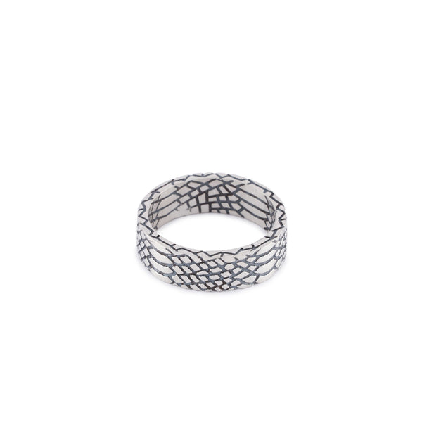 Silver Snake Skin Ring