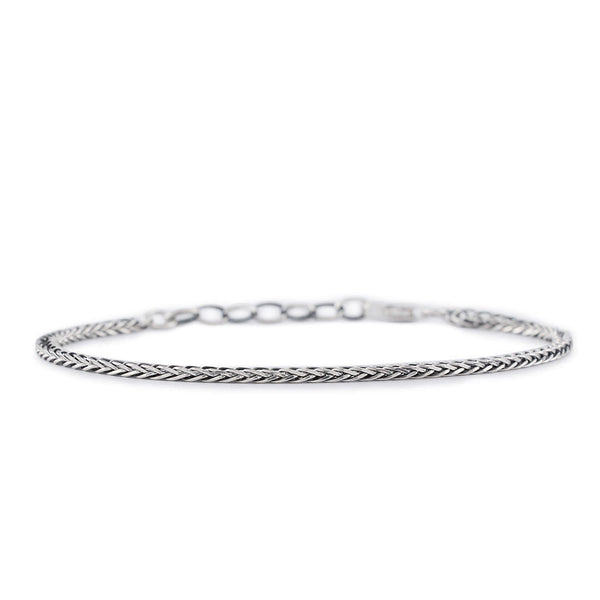 Silver 2.6mm Square Spiga Bracelet