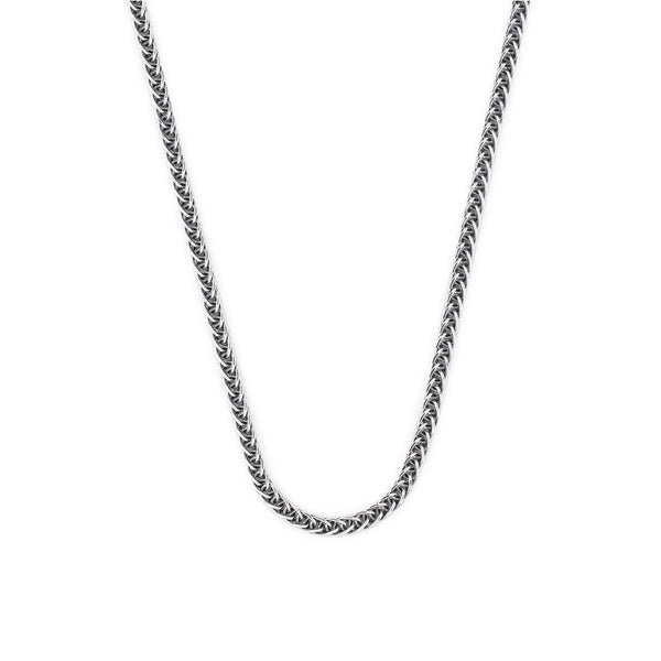 Silver 2.6mm Square Spiga Chain