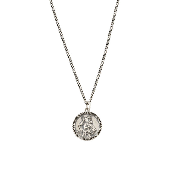 Silver St Christopher Necklace