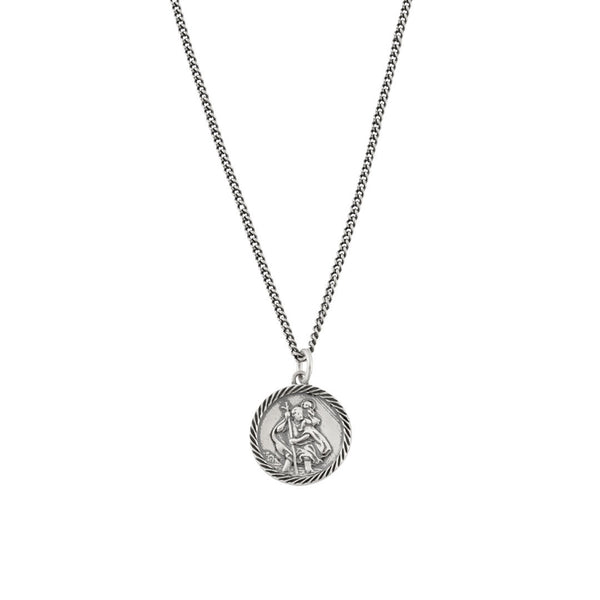 Silver St Christopher Necklace