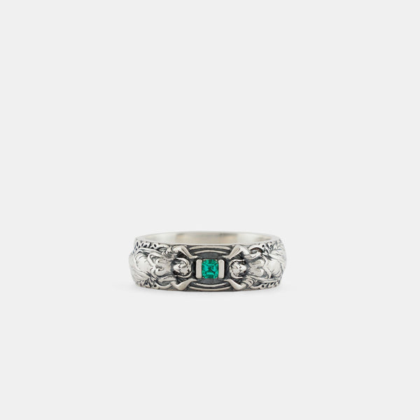 Silver Statue Band Ring – Serge DeNimes