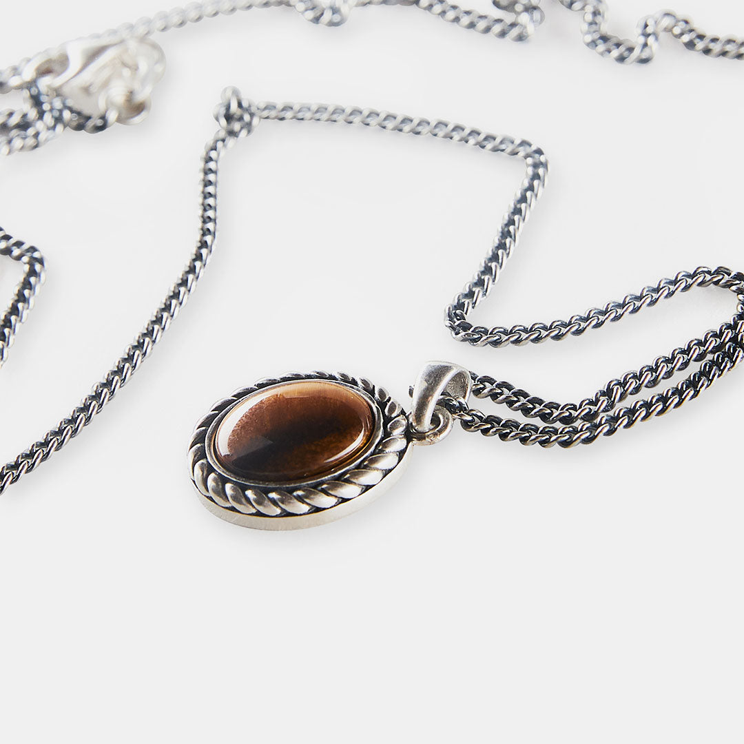 Silver Tigers Eye Necklace