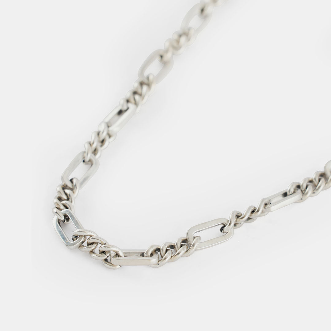 Silver Track Chain Necklace
