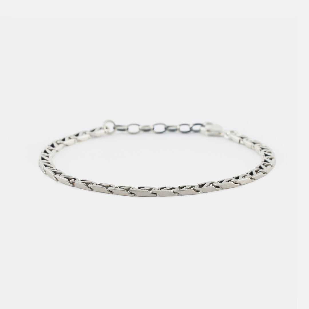 Silver Trademark Chain Link Bracelet