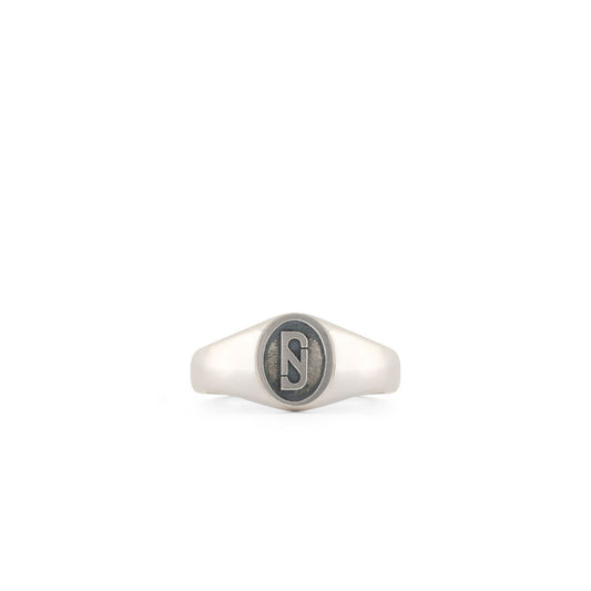 Silver Trademark Signet Ring