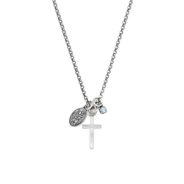 Silver Triple Protect Necklace