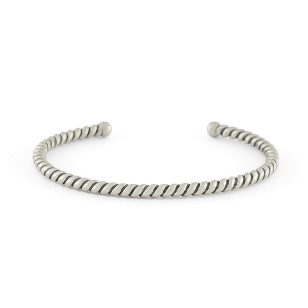 Silver Twist Cuff