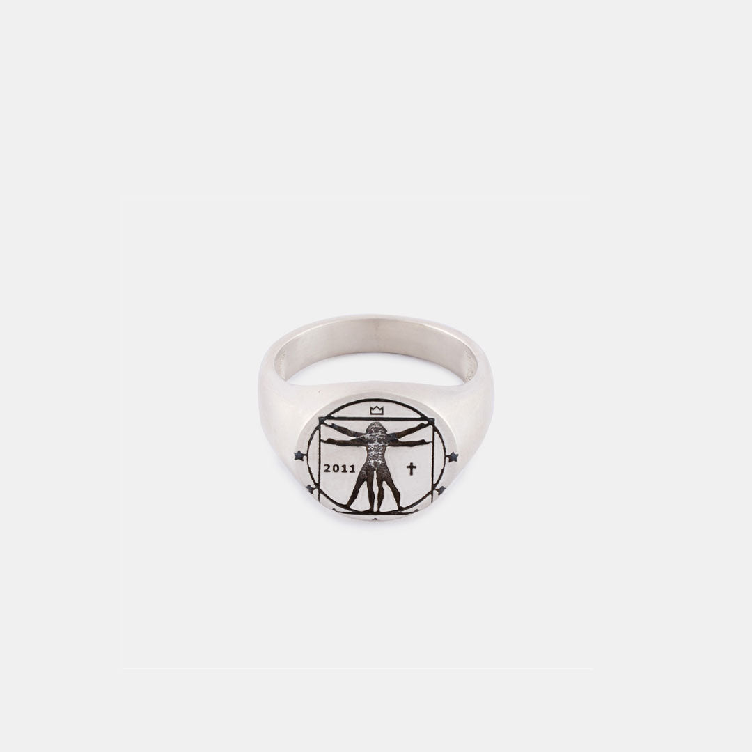 Serge De Nimes Vitruvian リング　セルジュ・ドゥ・ニーム Silver Vitruvian Ring – Serge DeNimes