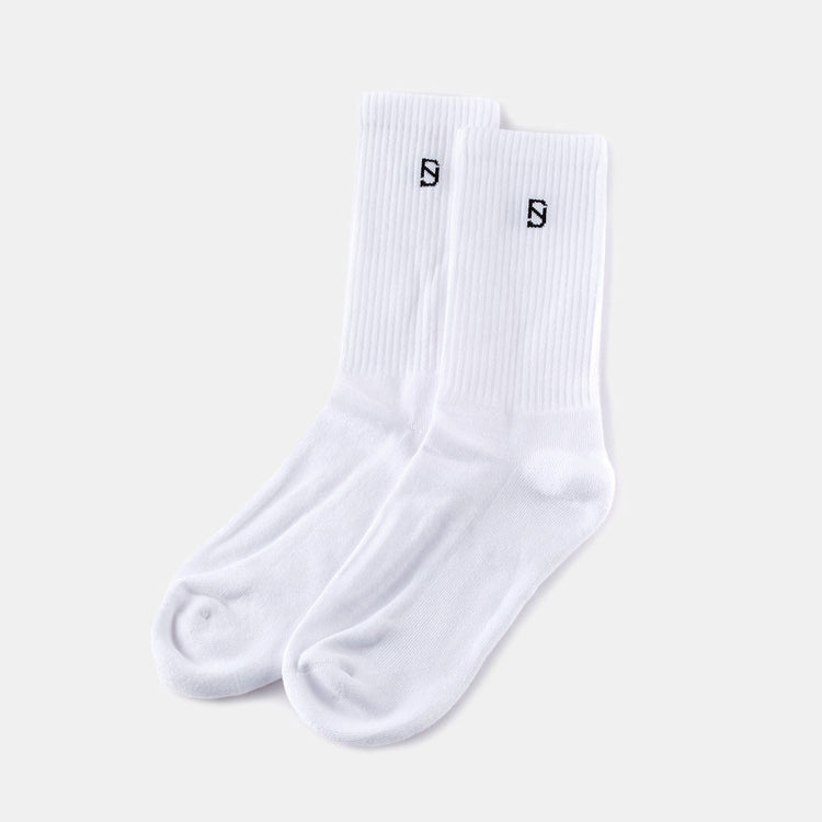 White Icon Socks