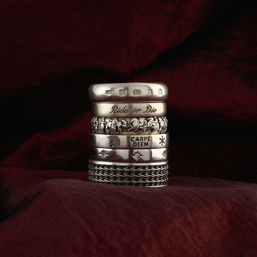 Silver Seven Ring | Men's 925 Sterling Silver | Serge DeNimes