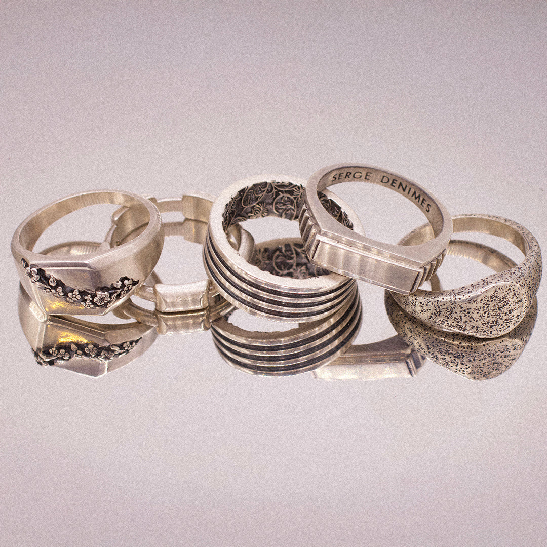 Silver Step Ring - Serge DeNimes