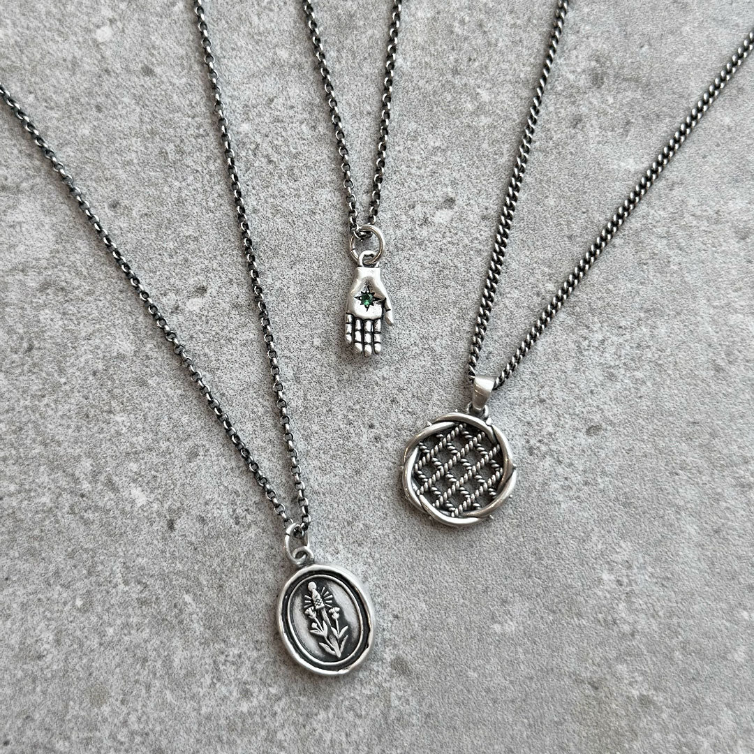 Silver Oracle Necklace - Serge DeNimes