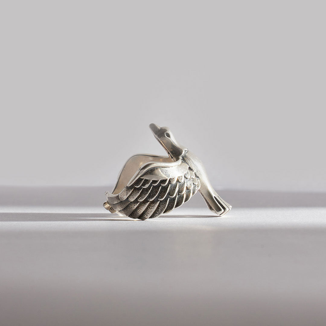 Silver Dove Ring - Serge DeNimes