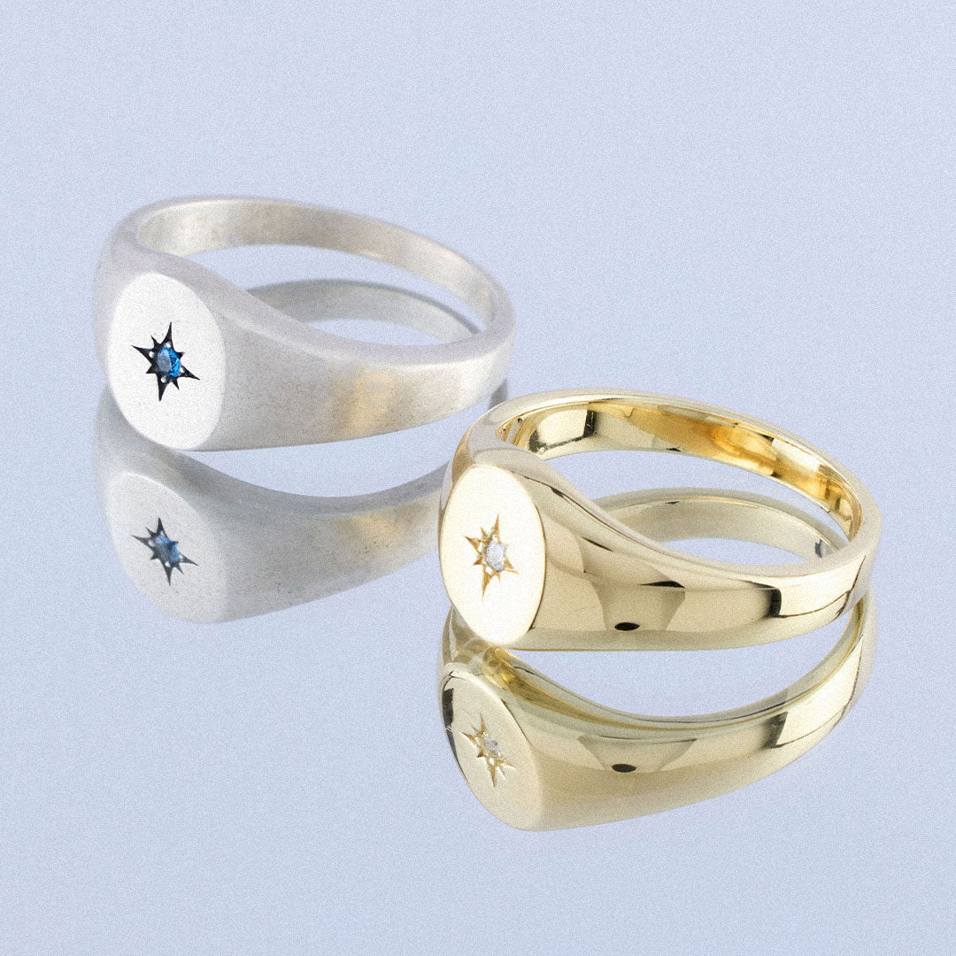 Silver Royal Envy Signet Ring