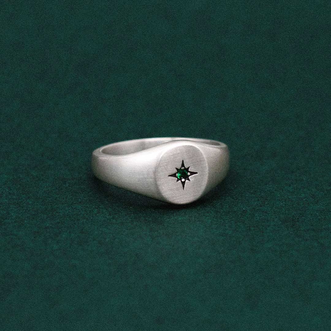 Silver Envy Signet Ring | Men's 925 Sterling Silver | Serge DeNimes