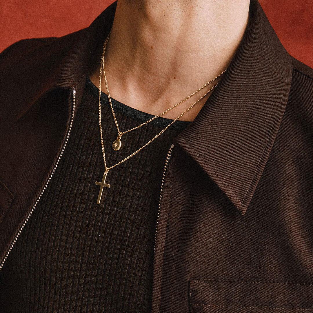 Gold Cross Necklace - Serge DeNimes