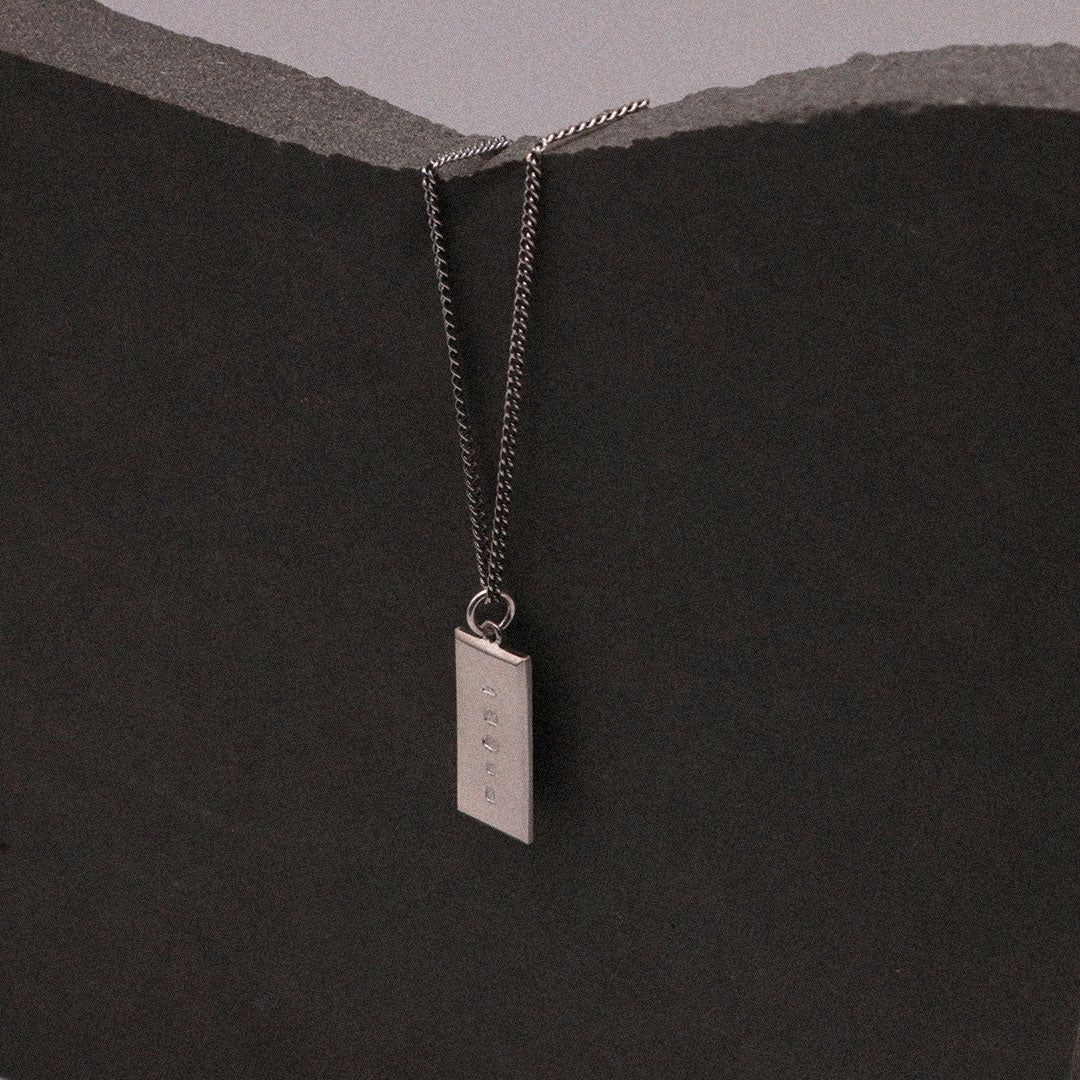 Silver Ingot Pendant Necklace - Serge DeNimes