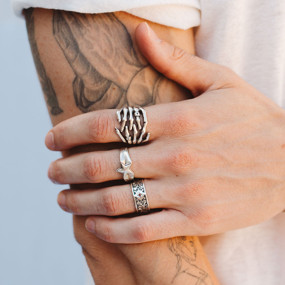 Silver Kabuto Ring - Serge DeNimes