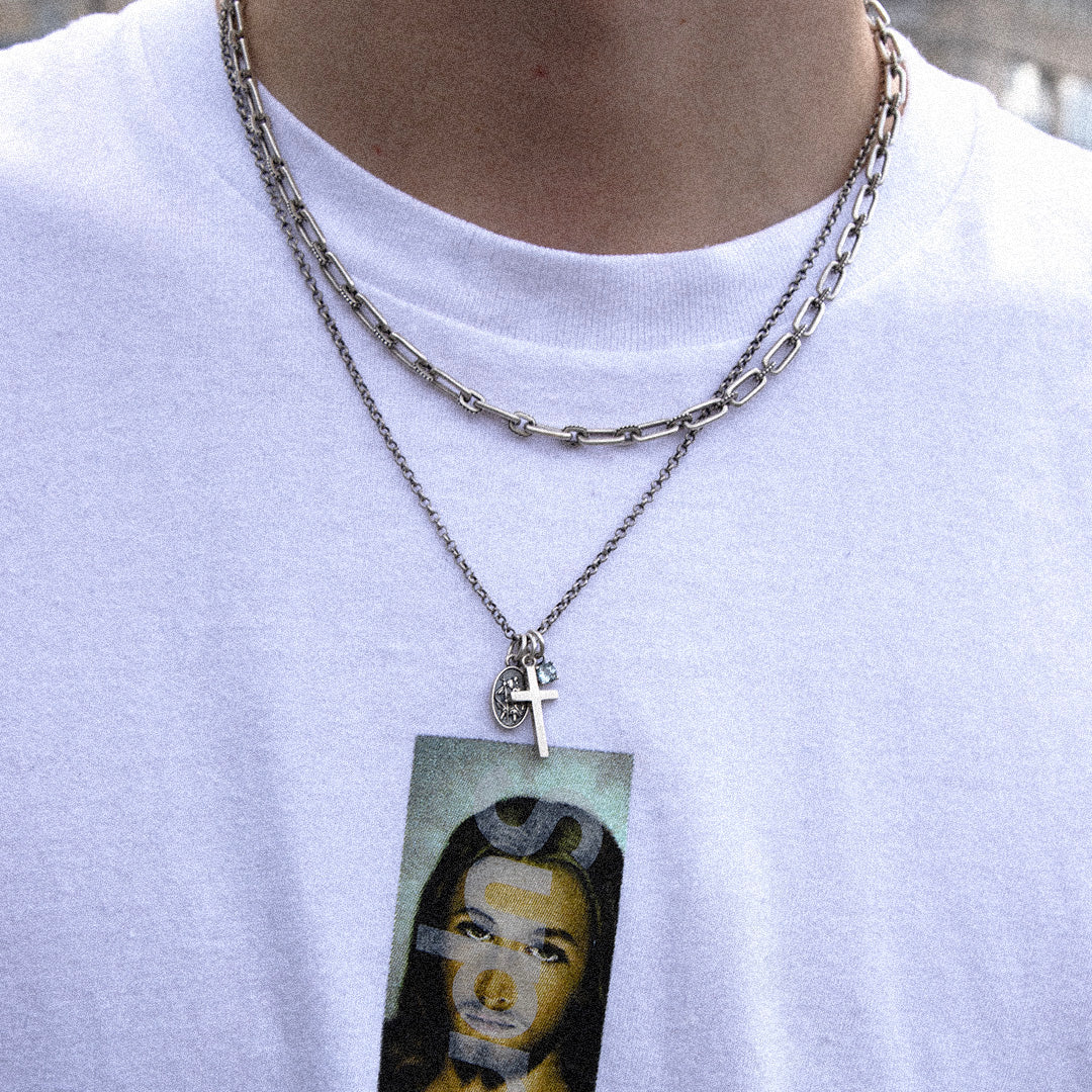Silver Triple Protect Necklace
