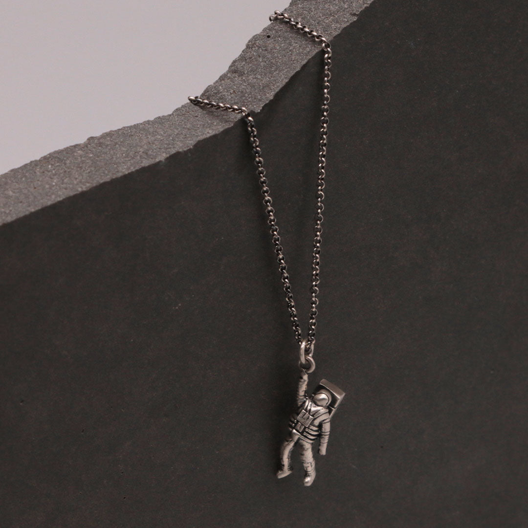Silver Pioneer Necklace | Men's 925 Sterling Silver | Serge DeNimes