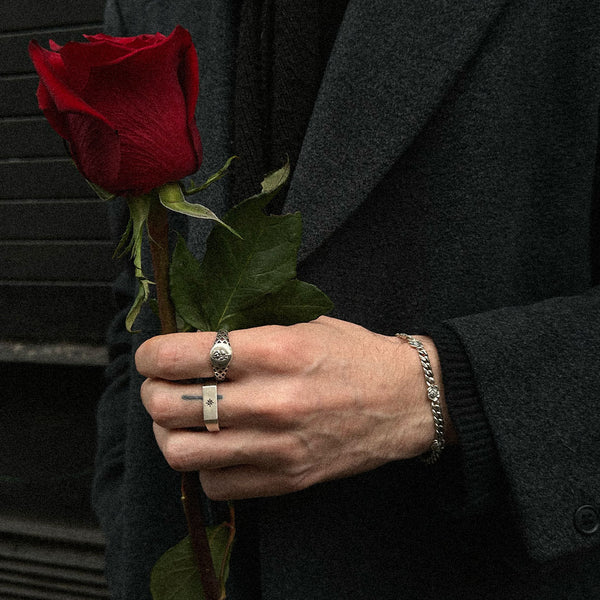 Silver Rose Sovereign Ring - Limited Edition - Serge DeNimes