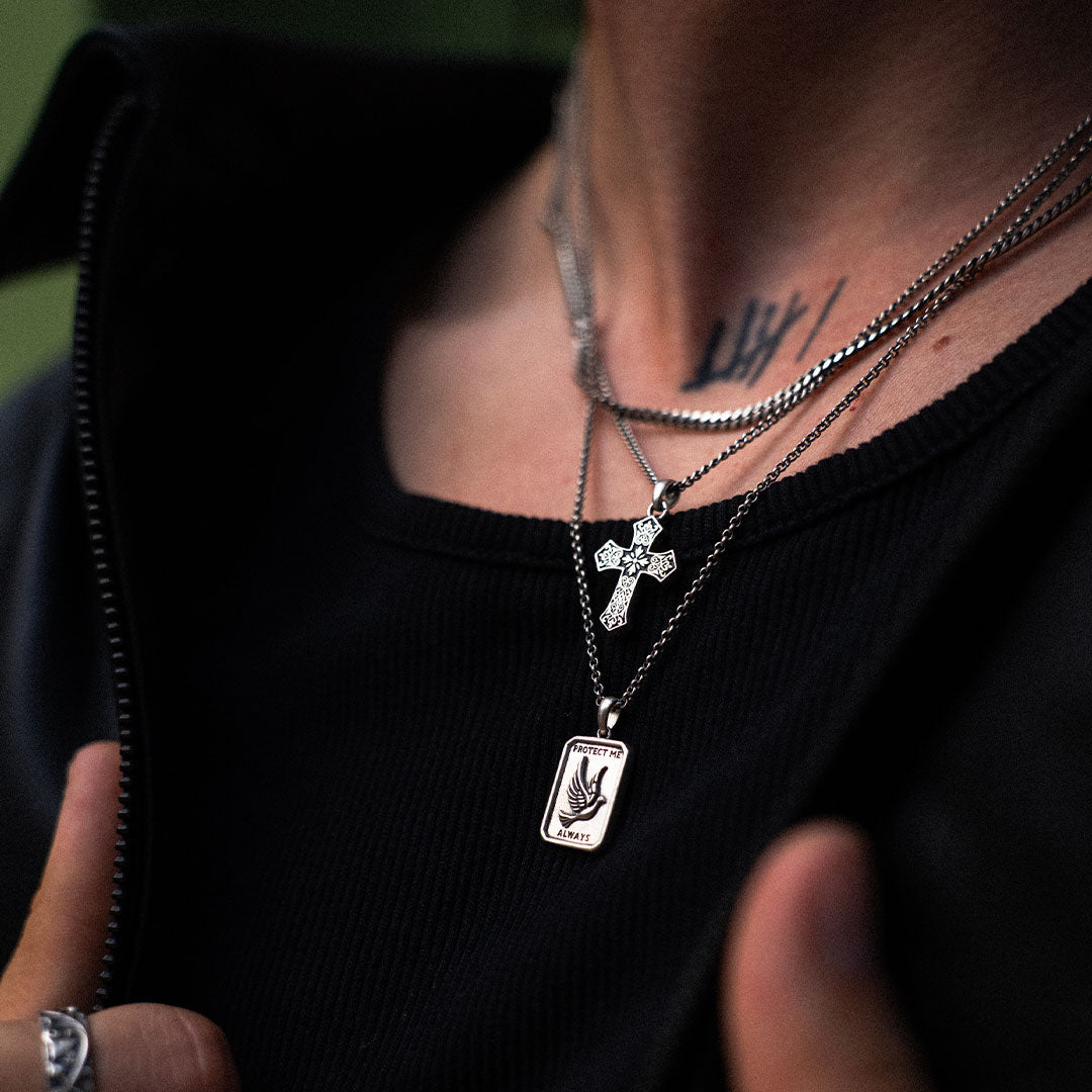 Silver Protect Necklace - Serge DeNimes