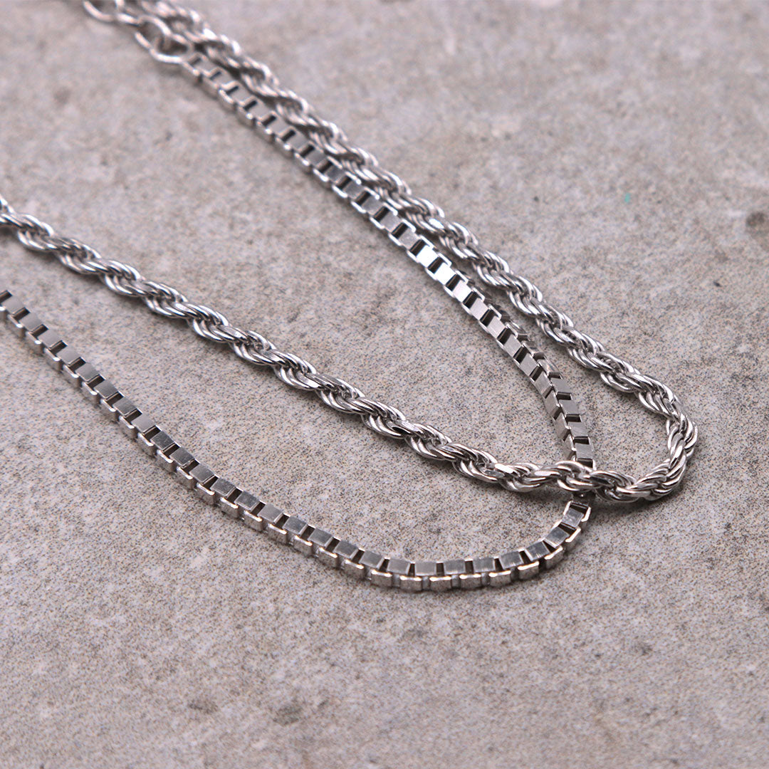 Silver Box Chain Bracelet