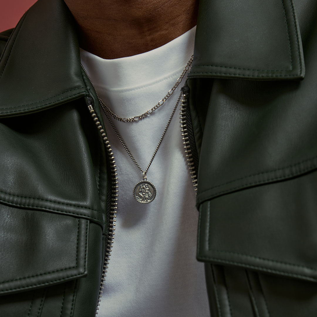 Silver St Christopher Necklace