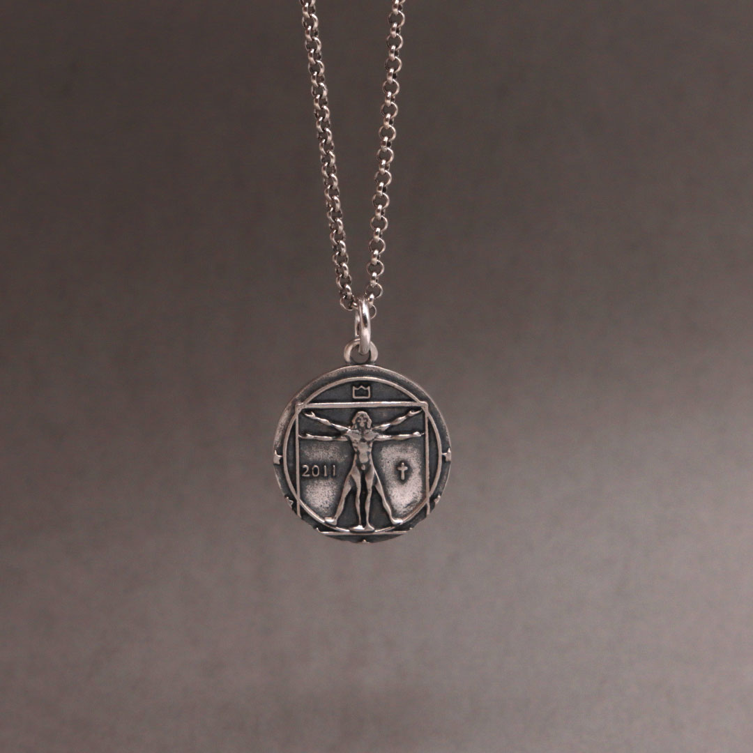 Silver Vitruvian Necklace - Serge DeNimes