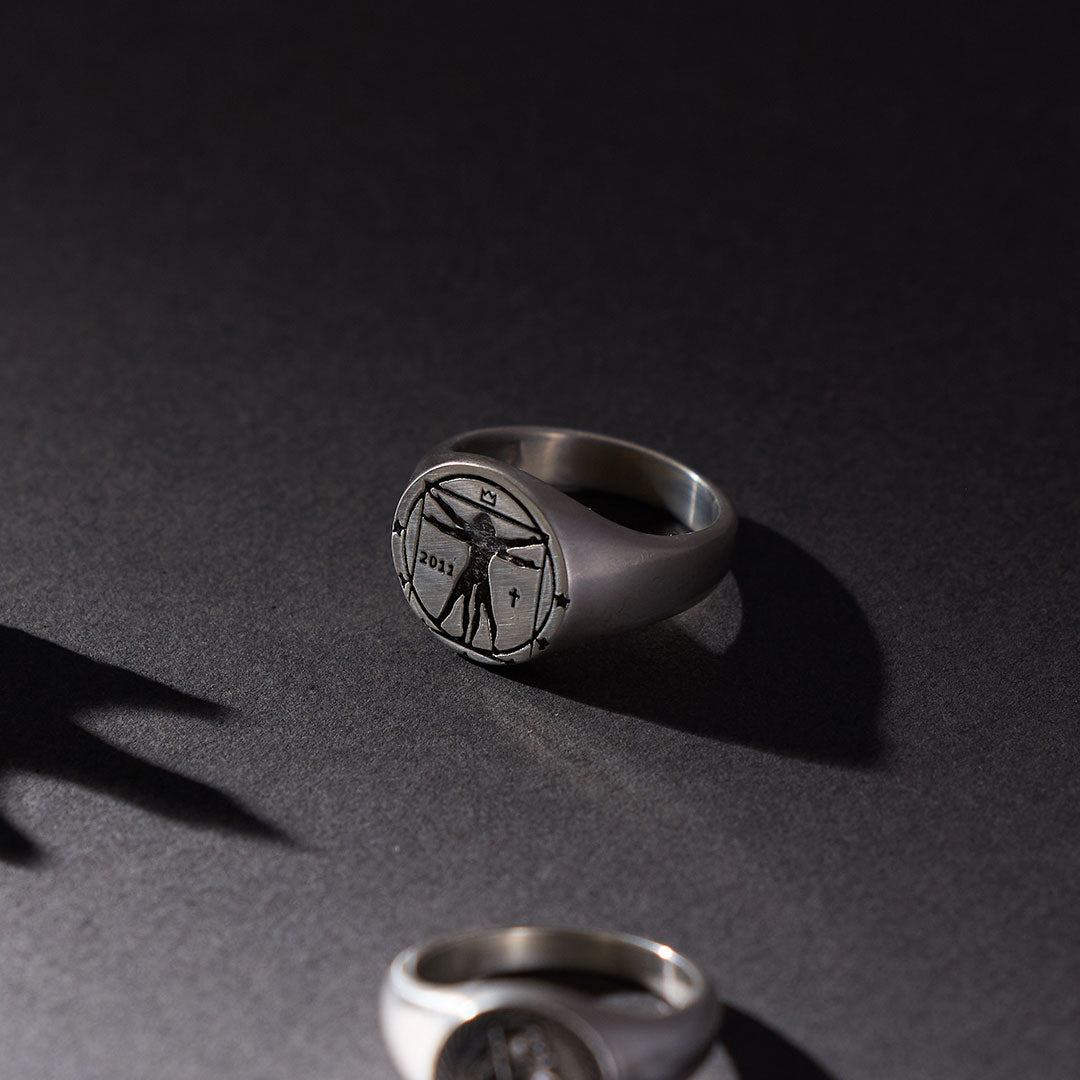 Silver Vitruvian Ring - Serge DeNimes