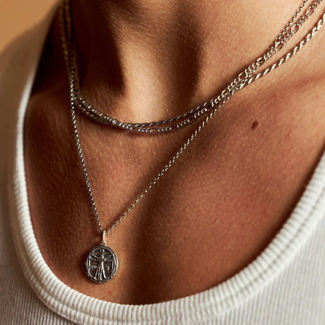 Silver Vitruvian Necklace - Serge DeNimes