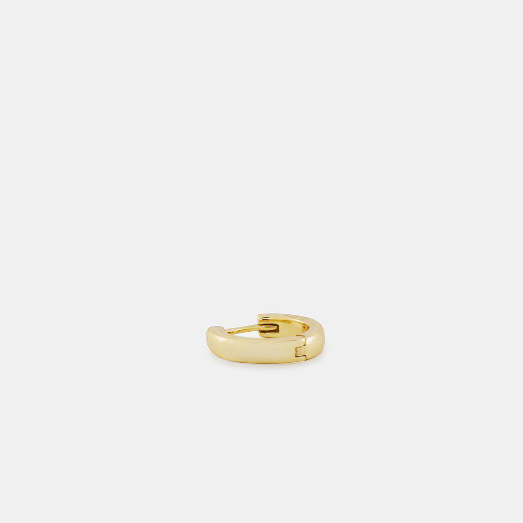 Gold Plated Silver Huggie Earring - Serge DeNimes