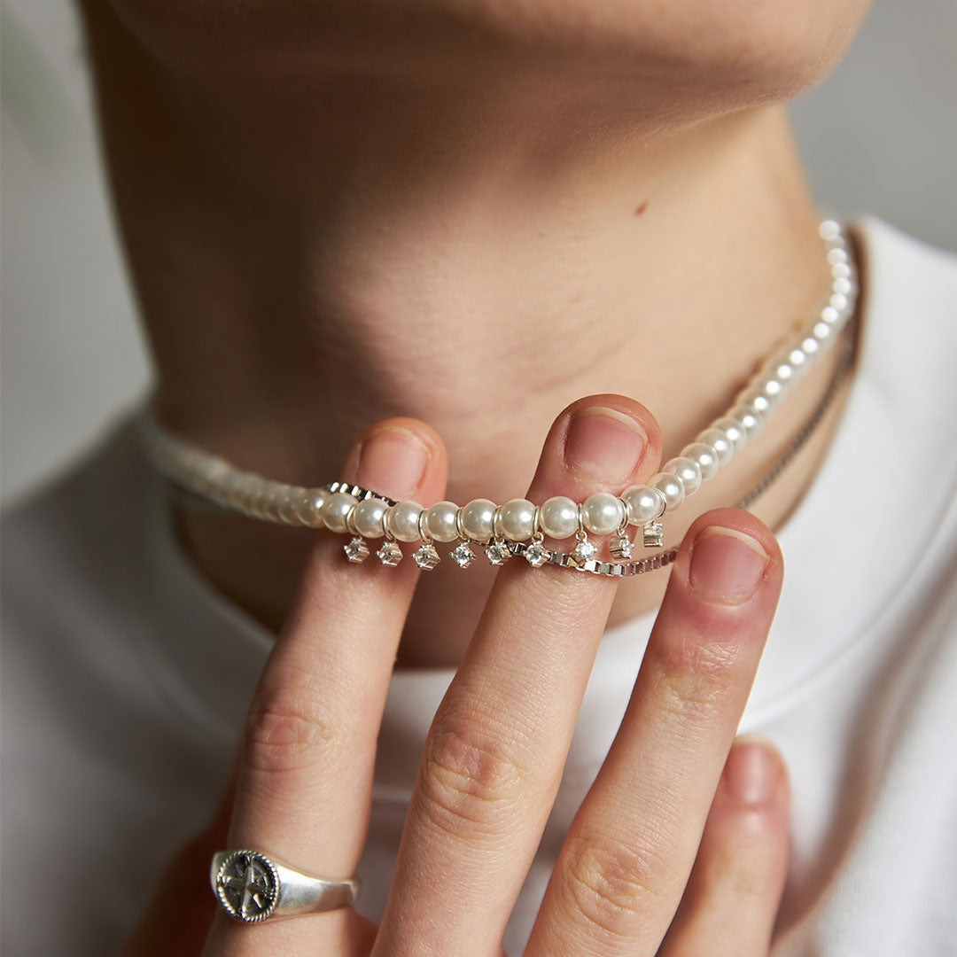 Glacier Pearl Necklace - Serge DeNimes