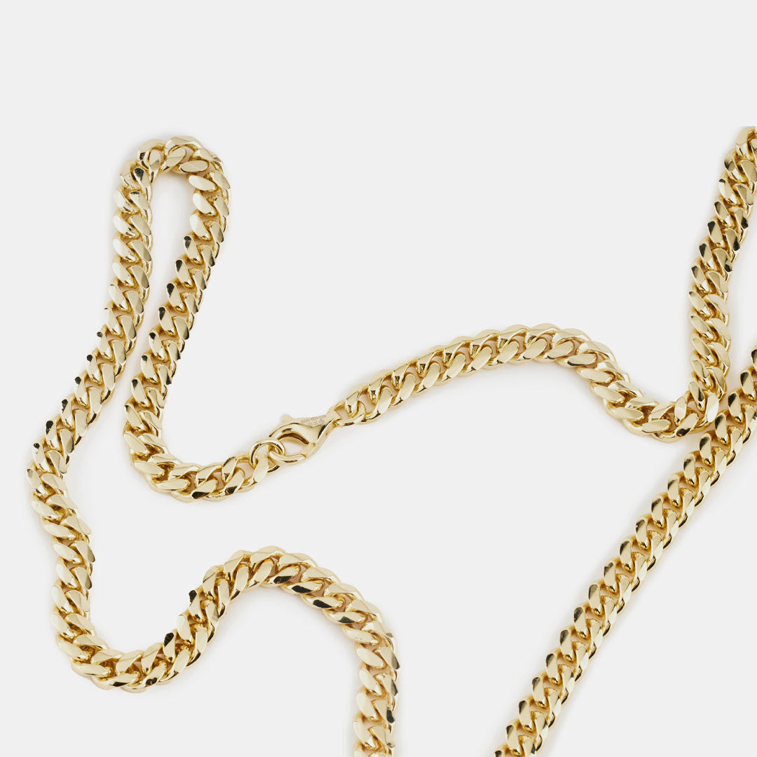 Gold Plated Silver Curb Chain - Serge DeNimes