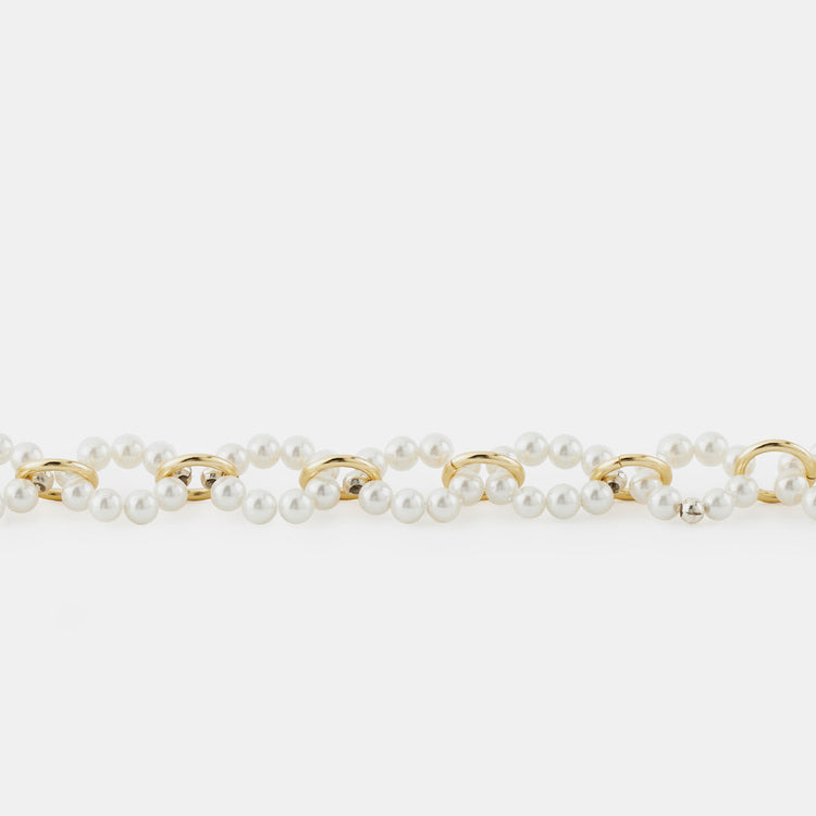 Gold Plated Silver Particle Bracelet