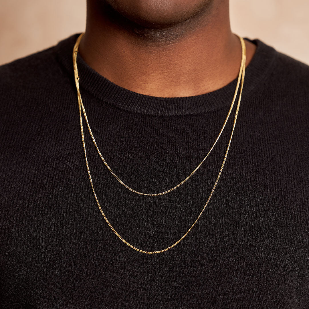 Gold Plated Silver Non Adjustable Chain - Serge DeNimes