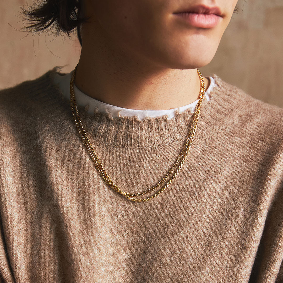 Gold Plated Silver Rope Necklace