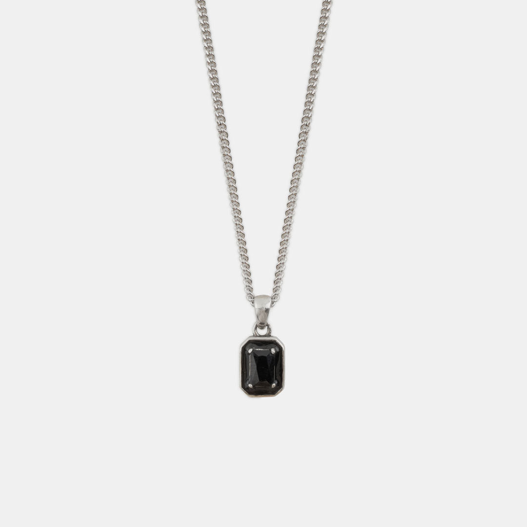 Silver Black Blush Necklace - Limited Edition - Serge DeNimes