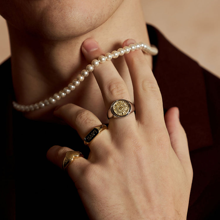 Silver Compass Ring - Serge DeNimes