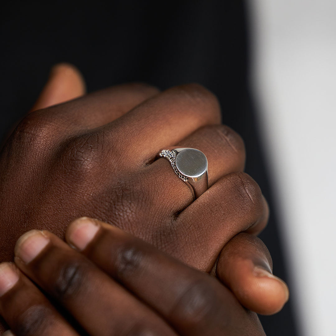 Silver Crystallised Ring - Serge DeNimes