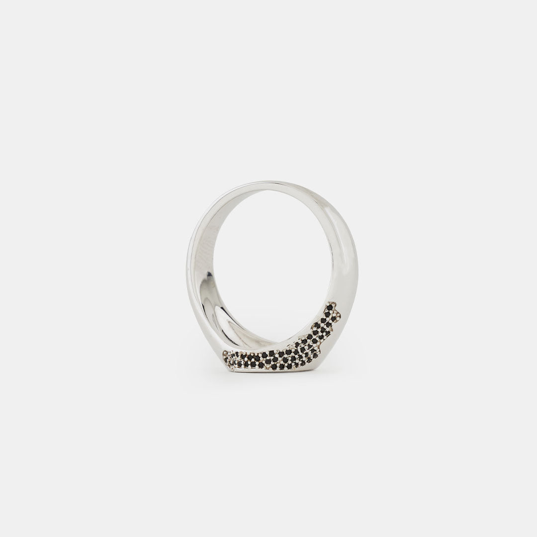 Silver Crystallised Ring - Serge DeNimes