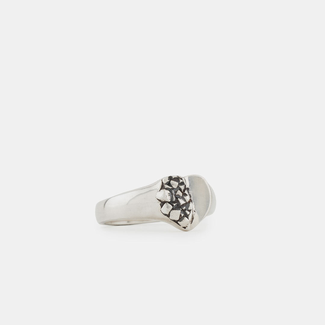 Silver Cubic Heart Ring - Serge DeNimes