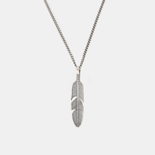 Silver Ethereal Feather Necklace - Serge DeNimes