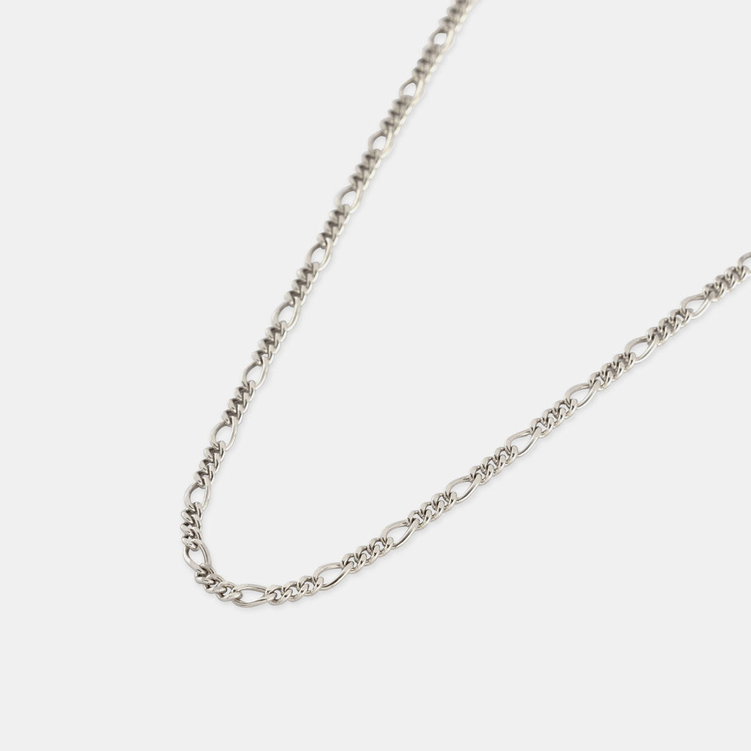 Silver Figaro Necklace Serge DeNimes