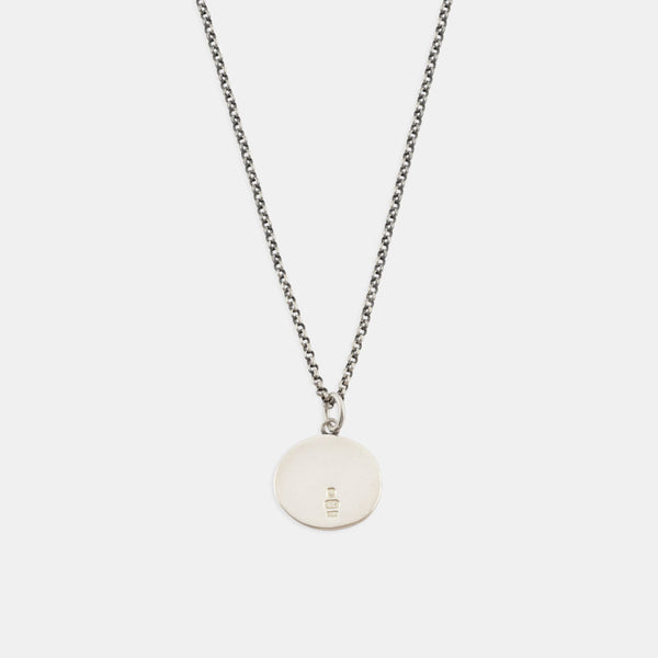 Silver Minimal Hallmark Necklace - Serge DeNimes