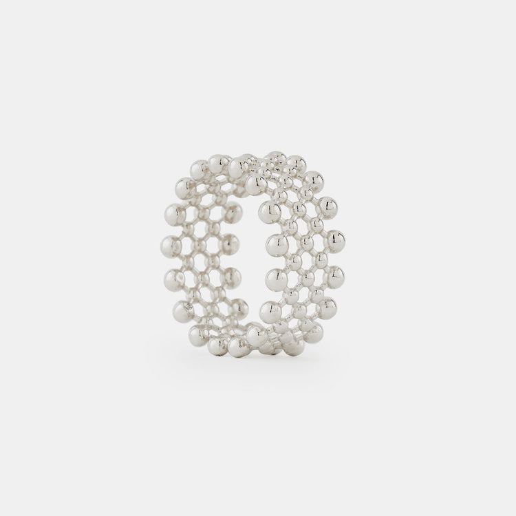 Silver Molecule Ring - Serge DeNimes